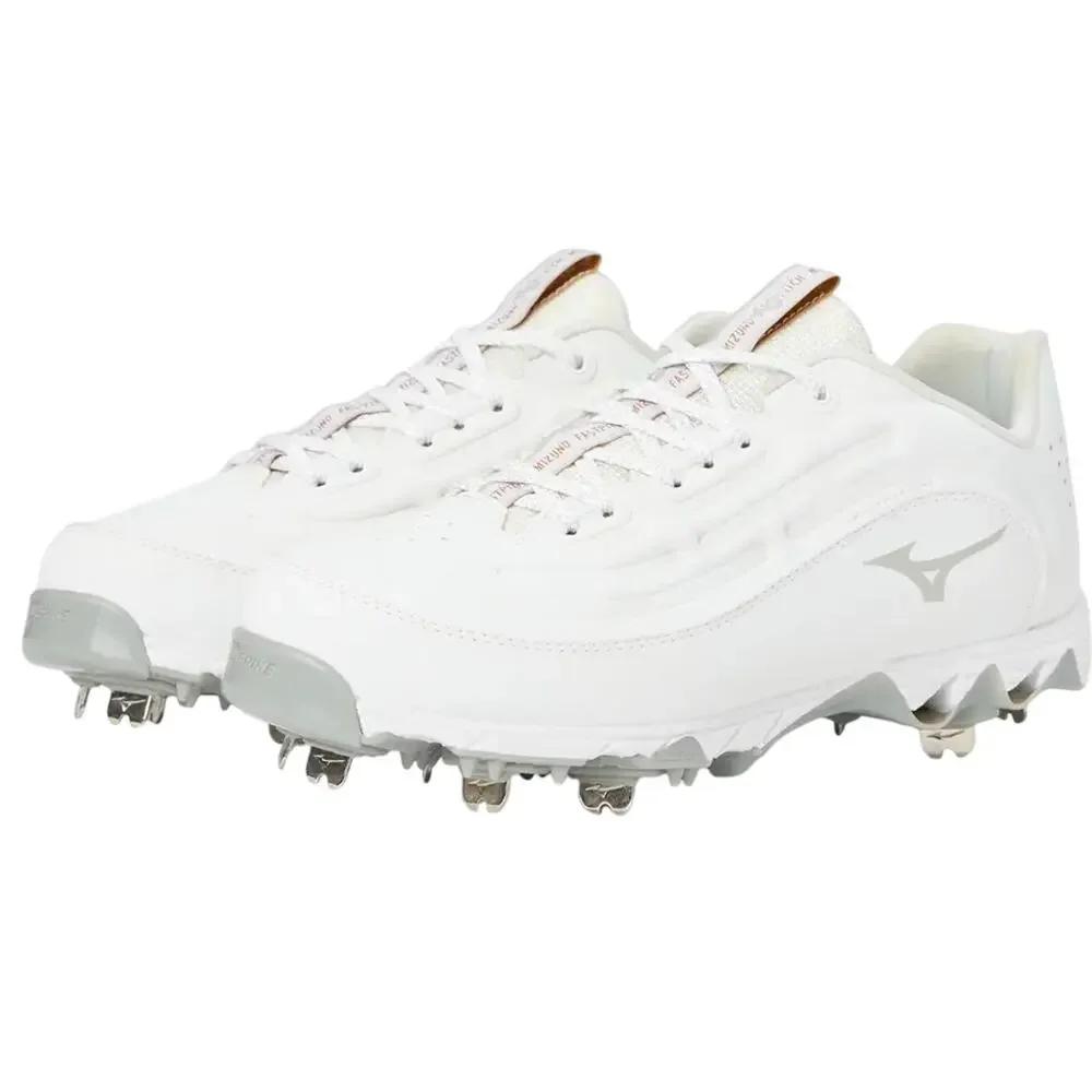 Mizuno Womens Swift 8 Low Softball Cleats Size 6 White 9-Spike Metal NWOB